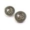 Earrings Here Mark in Metal Silver from Chanel, Set of 2, Image 2