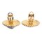 Fake Pearl Engraved Gp Gold Earrings from Chanel, Set of 2 4