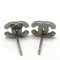 Coco Mark Earrings in Silver from Chanel, Set of 2 3