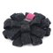 Broche de ramillete con motivo floral de tweed en gris oscuro / magenta de Chanel, Imagen 2