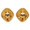 Matelasse Earrings in Gold Plated from Chanel, Set of 2 2
