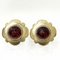Colored Stone Flower Motif Earrings from Chanel, Set of 2 1
