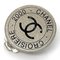 Aretes Croisiere Metal 00 C Coco Mark redondos de plata y negro de Chanel. Juego de 2, Imagen 5