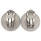 Silver Black Croisiere Metal 00 C Coco Mark Round Plate Earrings from Chanel, Set of 2, Image 2