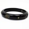 Bangle Bracelet Camellia Coco Mark in Wood Black/Beige from Chanel 2