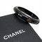 Bracelet Jonc Camellia Coco Mark en Bois Noir/Beige de Chanel 1