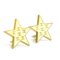 Earrings Coco Mark Star in Metal/Enamel Gold/Off-White from Chanel, Set of 2 1