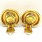 Vintage Gold Round Earrings from Chanel, Set of 2 5