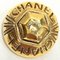 Vintage Gold Round Earrings from Chanel, Set of 2 9