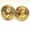 Vintage Gold Round Earrings from Chanel, Set of 2 1
