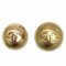 Coco Mark Gold Earrings from Chanel, Set of 2 1