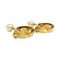 Earrings Here Mark in Metal / Fake Pearl Gold Off-White from Chanel, Set of 2 2