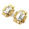Earrings Metal/Rhinestone in Gold/Silver from Chanel, Set of 2 2