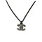 00V Coco Mark Rhinestone 10V Engraved Necklace from Chanel 1