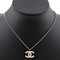 Silver Coco Mark Necklace from Chanel 2