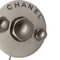 Silberne Brosche mit Nuss-Motiv 99P von Chanel 6
