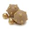 Chanel Cocomark Studs Ball Swing Earrings Plastic Gp Beige Gold 00A, Set of 2 2