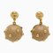 Chanel Cocomark Studs Ball Swing Earrings Plastic Gp Beige Gold 00A, Set of 2 1