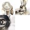 Earrings Here Mark in Metal Silver Ladies from Chanel, Set of 2, Image 5