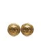 Coco Mark Round Earrings in Gold Plated Womens from Chanel, Set of 2 1