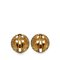 Coco Mark Round Earrings in Gold Plated Womens from Chanel, Set of 2 2