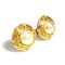 Earrings Coco Mark in Metal/Fake Pearl Gold/Off White Womens from Chanel, Set of 2 1