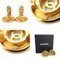 Pendientes Chanel Here Mark Metal Gold para mujer, Juego de 2, Imagen 5