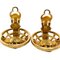 Chanel Gold Plating Clip Earrings Gold, Set of 2 10