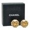 Coco Mark Earrings in Gold Plated Ladies from Chanel, Set of 2 4
