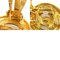 Aretes Here Mark de metal dorado para mujer de Chanel. Juego de 2, Imagen 5