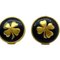 Round Clover Earrings 93A Motif Four Leaf GP in Gold from Chanel 3