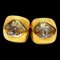 Quadratische Goldene Ohrringe von Chanel, 1998, 2 . Set 1