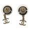 Catch Earrings 06A in Black Silver from Chanel, Set of 2 3
