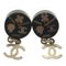 Catch Earrings 06A in Black Silver from Chanel, Set of 2 1
