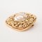 Imitation Pearl Brooch in Gold from Chanel 3
