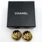 Double Coco Mark Gold Earrings from Chanel, Set of 2 7