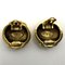 Double Coco Mark Gold Earrings from Chanel, Set of 2 5