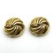 Double Coco Mark Gold Earrings from Chanel, Set of 2 1