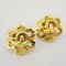 Chanel Earrings Here Mark Gp Plated Gold 96P Ladies, Set of 2, Image 3