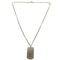 Matelasse Coco Mark Plate 05P Halskette aus Metall Silber von Chanel 1