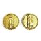 Chanel Coco Mark Round 95P Brand Accessories Earrings Ladies, Set of 2, Image 3