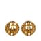 Chanel Coco Mark Round Earrings Gold Plated Women's, Set of 2 2