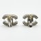 Earrings Coco Mark Punching 03P in Silver from Chanel, Set of 2 4