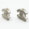 Earrings Coco Mark Punching 03P in Silver from Chanel, Set of 2 2