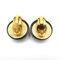 Chanel Earring Earring Black Gold Gold Plated Black Gold, Set of 2 2