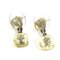 Earrings Here Mark in Resin/Metal Clear/Gold Ladies from Chanel, Set of 2 2