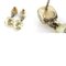 Earrings Here Mark in Resin/Metal Clear/Gold Ladies from Chanel, Set of 2 5