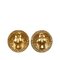 Chanel Cocomark Earrings Gold Plated Women's, Set of 2, Image 2