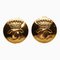 Chanel Cocomark Crown Earrings Gold Plated Ladies, Set of 2 1