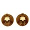 Chanel Cocomark Crown Earrings Gold Plated Ladies, Set of 2, Image 2